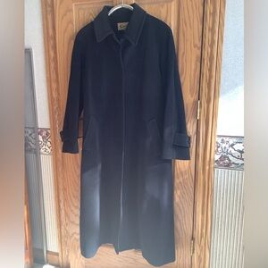 Angora and Wool Sachi black coat.  Size 14